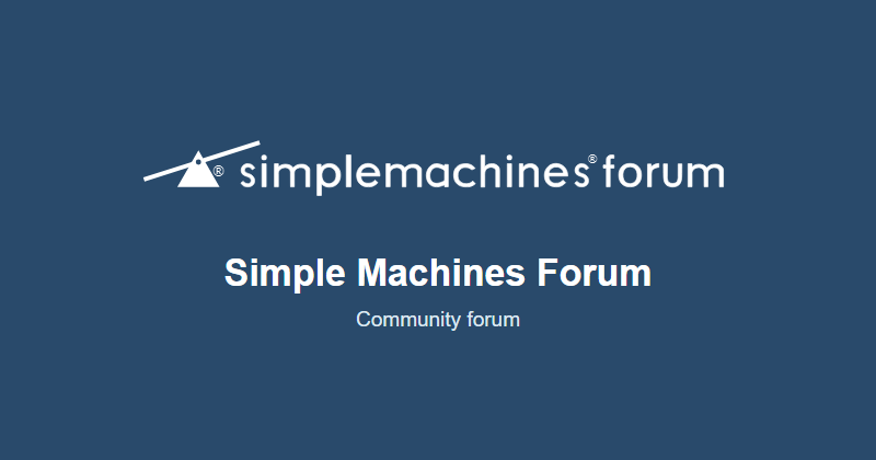 Simple Machines Forum